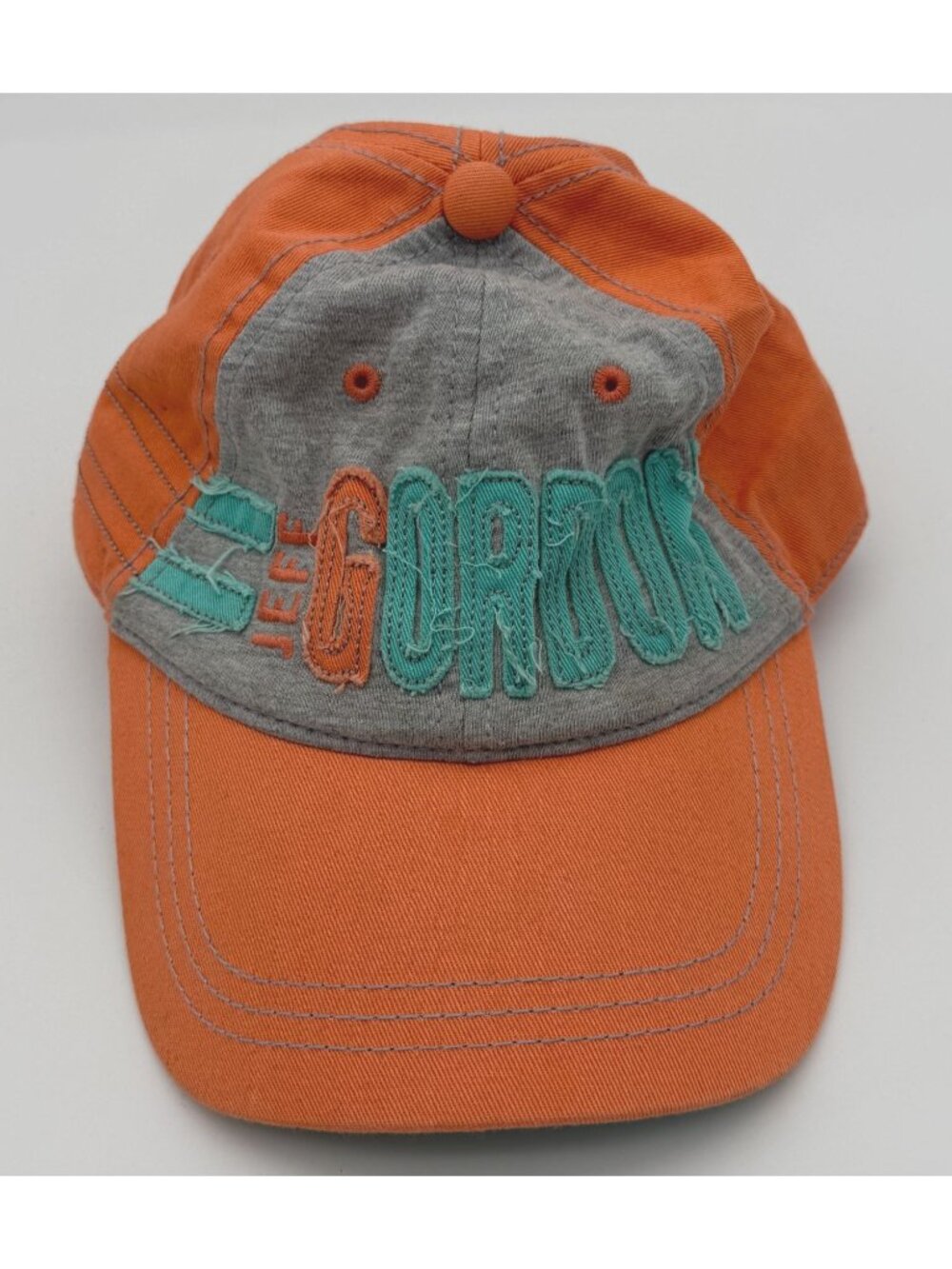 Chase Authentics NASCAR Jeff Gordon Adjustable Down Force Orange Teal Cap OS NWT